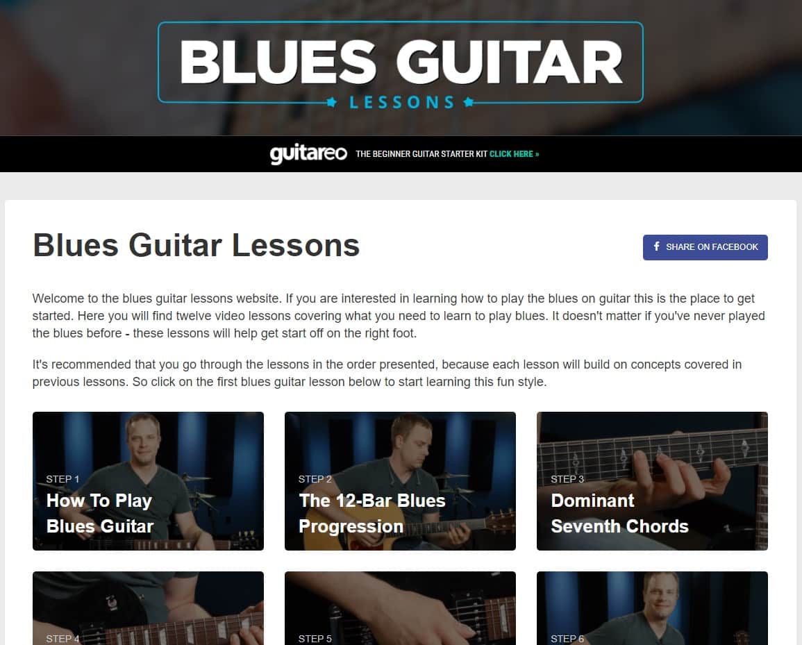 BluesGuitarLessons.com Blues Guitar Lessons for Beginners