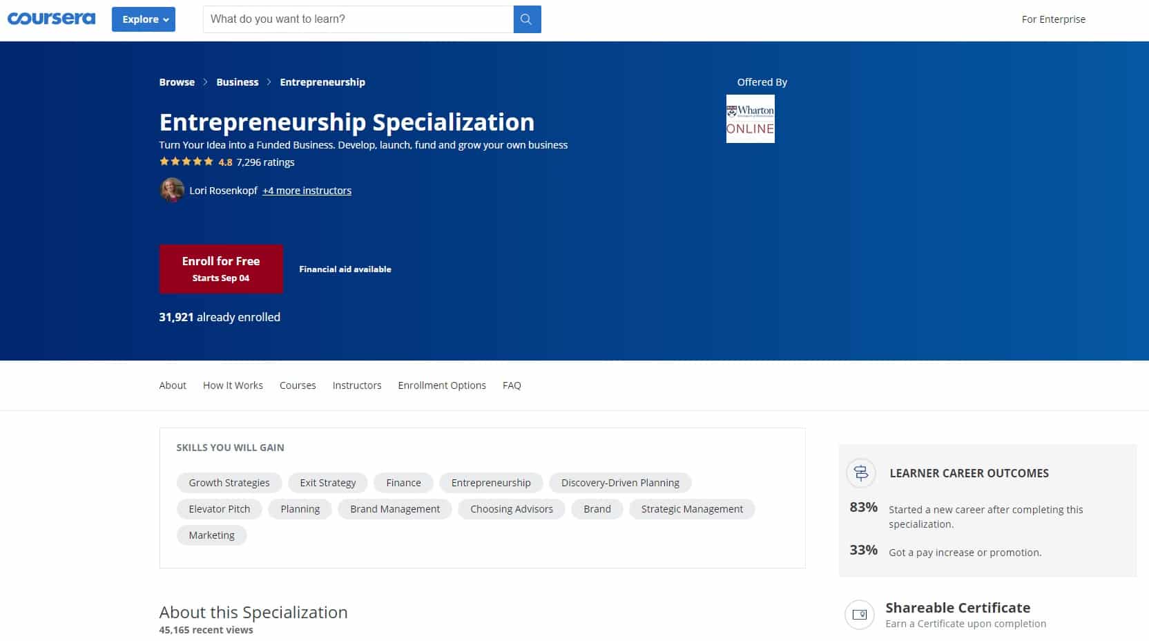 Coursera 1 Entrepreneurship Lessons for Beginners