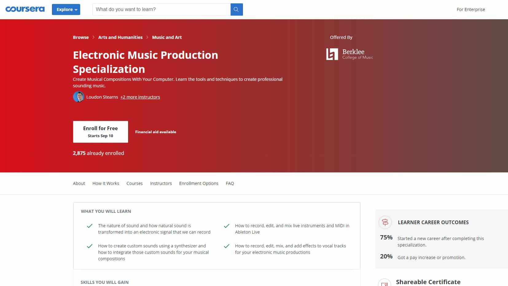 Coursera 2 Music Production Lessons for Beginners