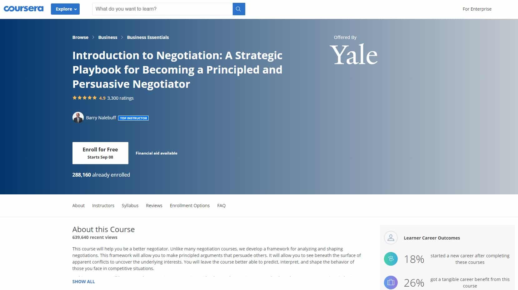 Coursera 2 Negotiation Lessons for Beginners