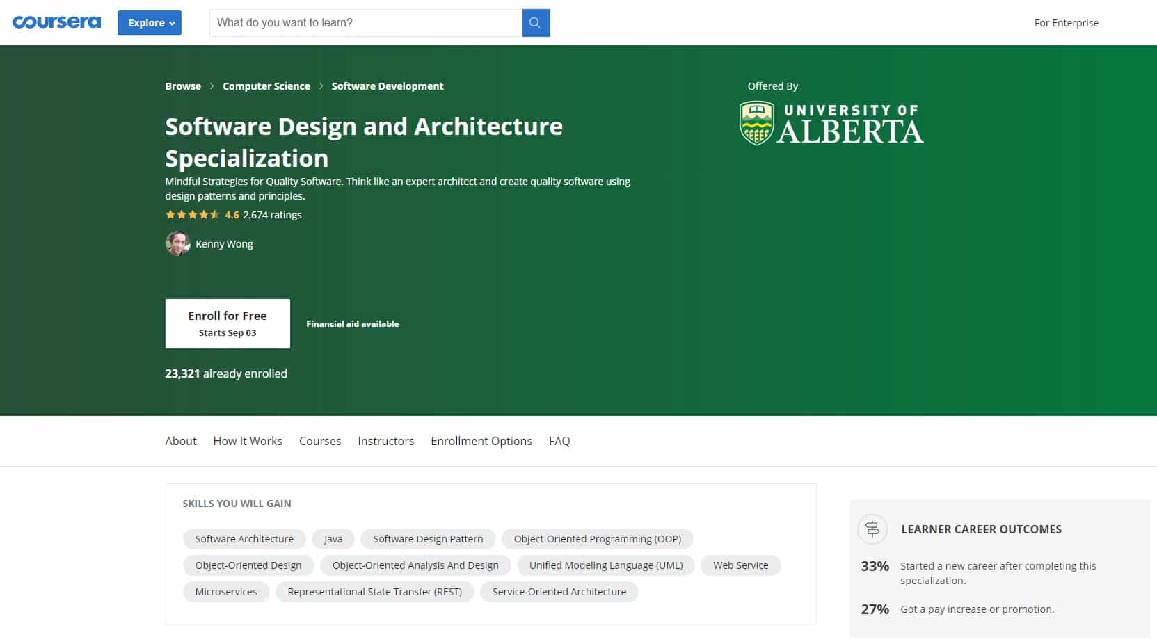 Coursera Design and Architecture Lessons for Beginners