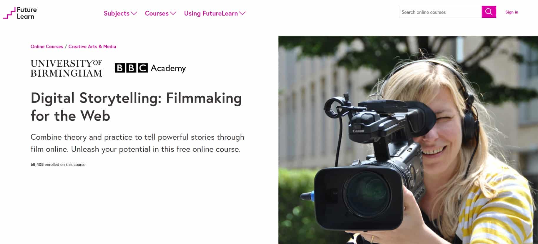 FutureLearn Storytelling Lessons for Beginners