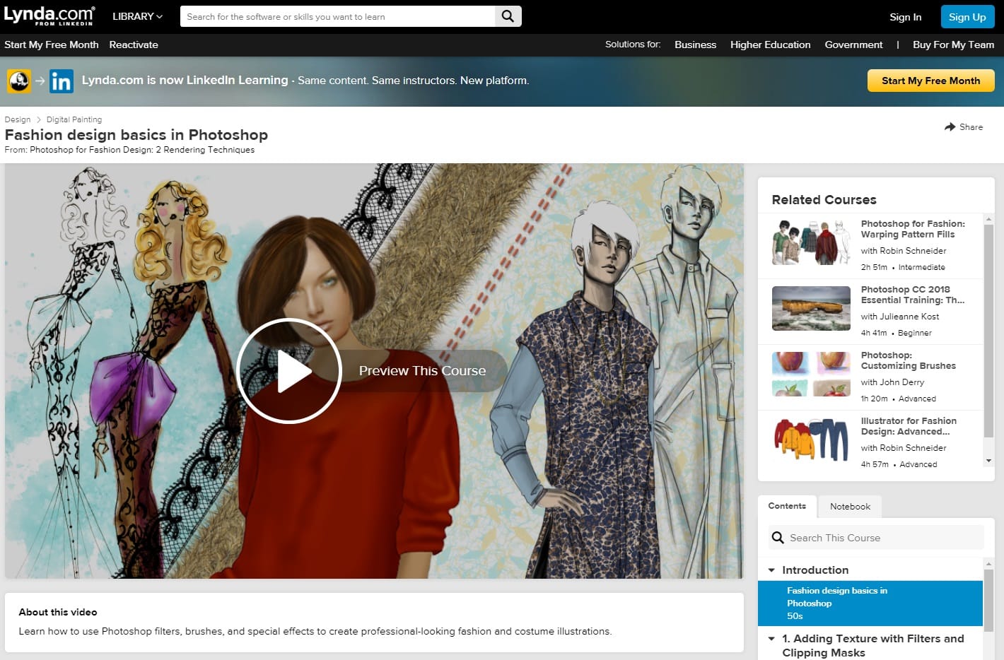 Lynda Fashion Design Lessons for Beginners