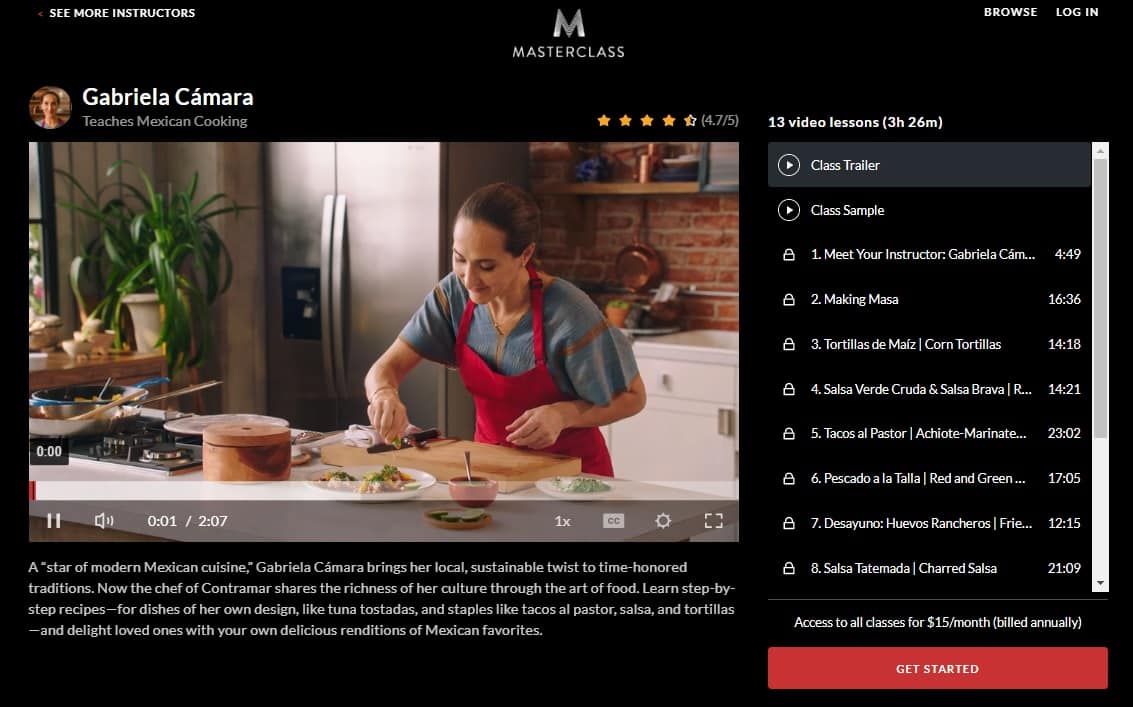 MasterClass Gabriela Cámara’s Mexican Cooking Lessons for Beginners