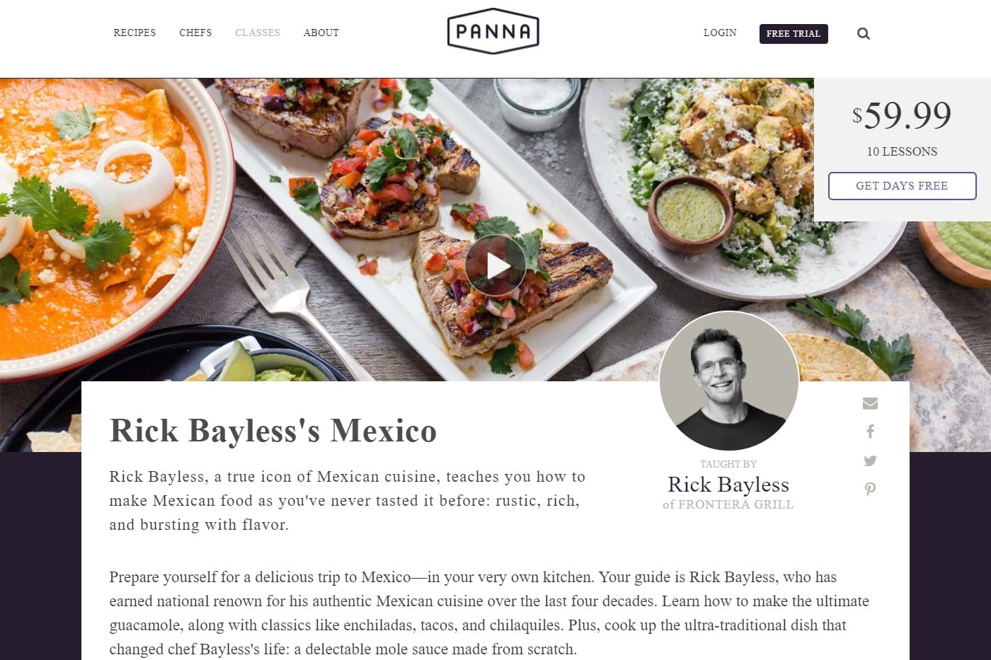 Panna Cooking Mexican Cooking Lessons for Beginners