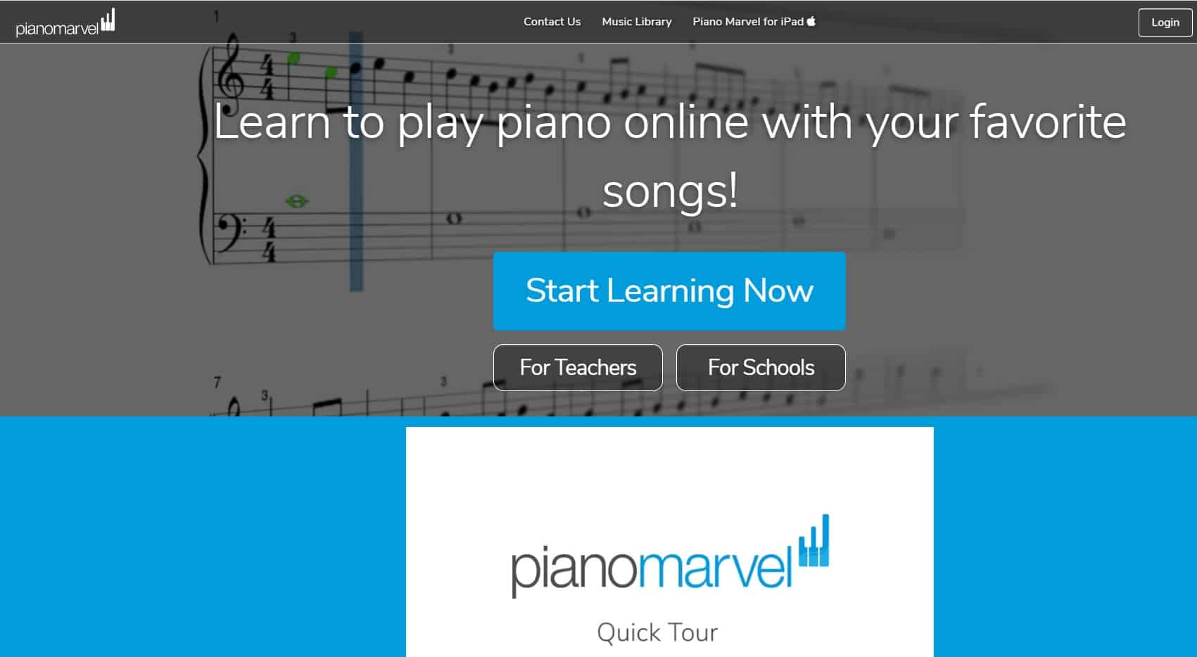 PianoMarvel Piano Lessons for Beginners