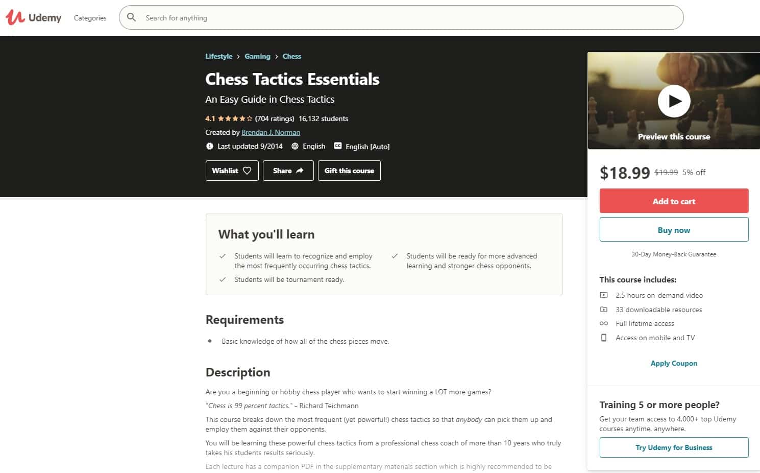 Udemy 1 Chess Lessons for Beginners