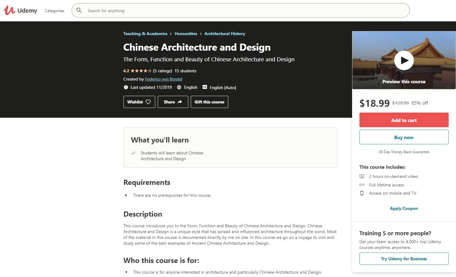 Udemy 1 Design and Architecture Lessons for Beginners