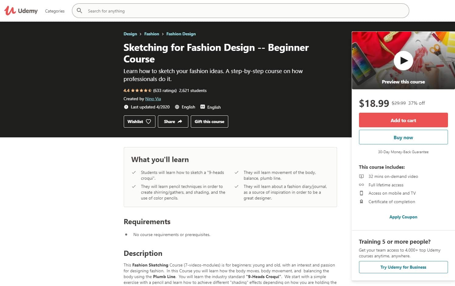 Udemy 1 Fashion Design Lessons for Beginners