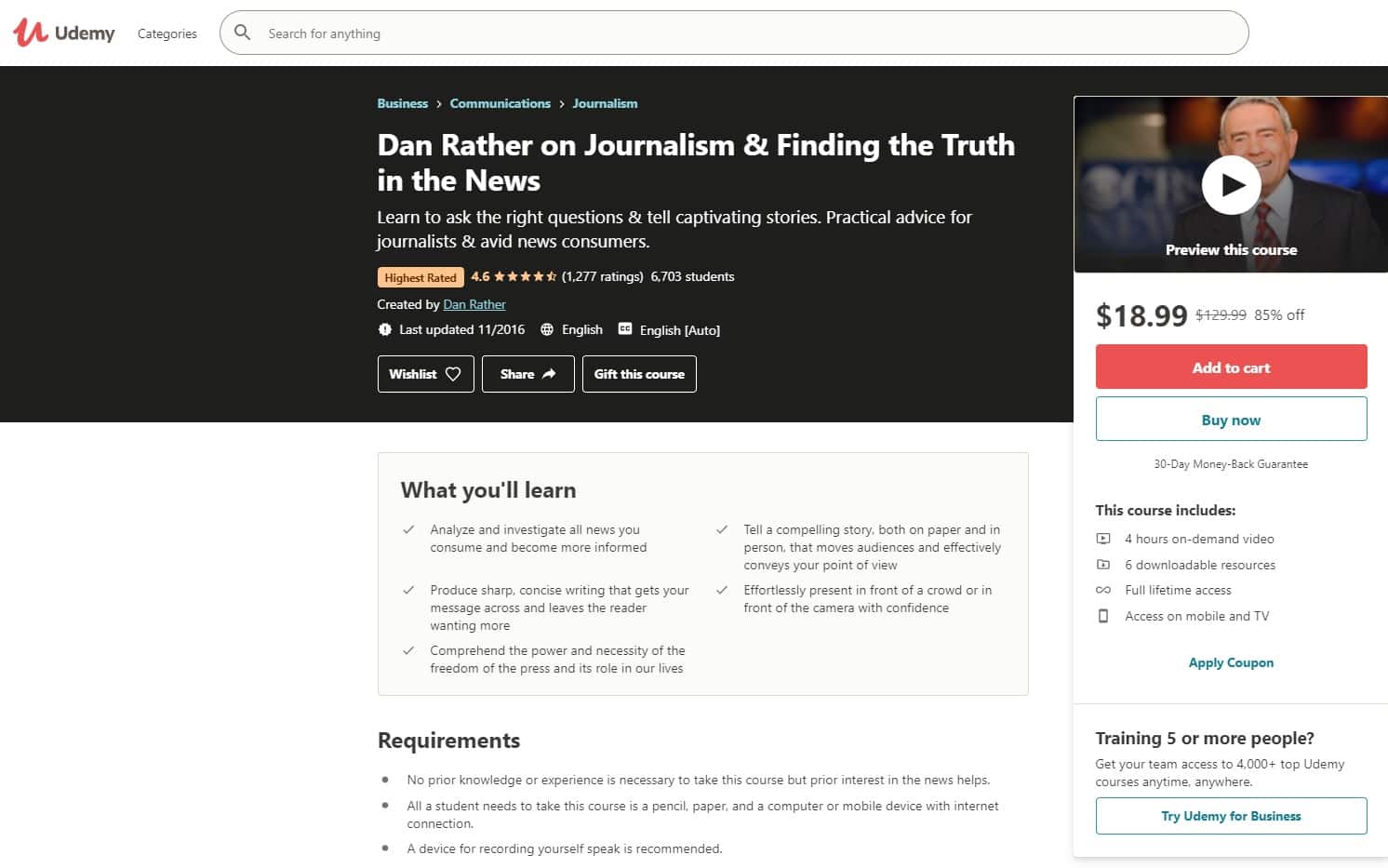 Udemy 1 Journalism Lessons for Beginners