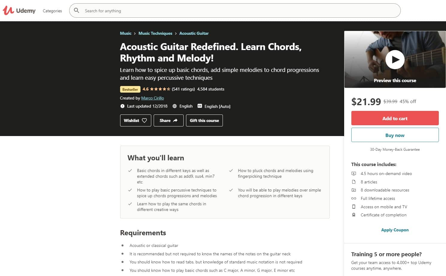 Udemy 2 Acoustic Guitar Lessons for Beginners