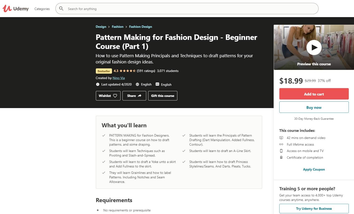 Udemy 2 Fashion Design Lessons for Beginners