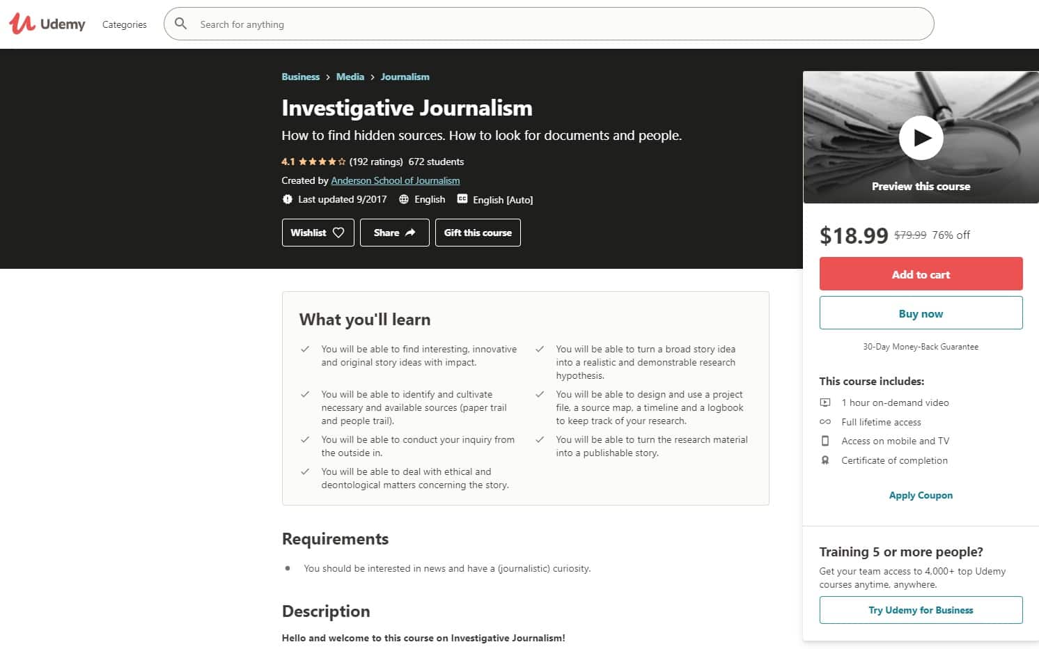 Udemy 2 Journalism Lessons for Beginners