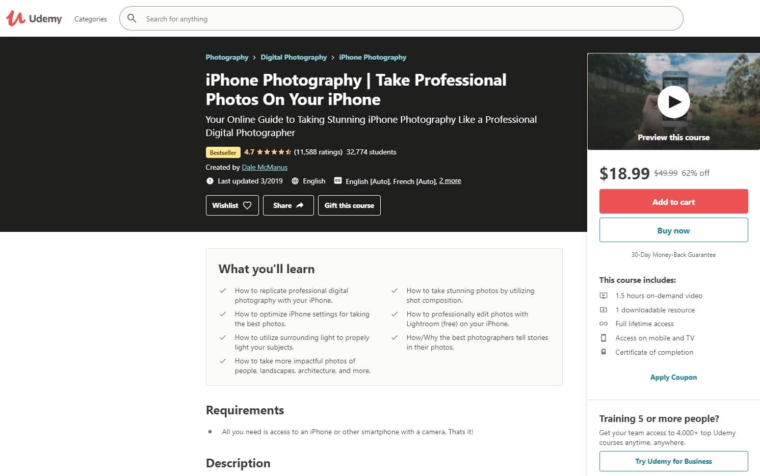 Udemy 2 Photography Lessons for Beginners
