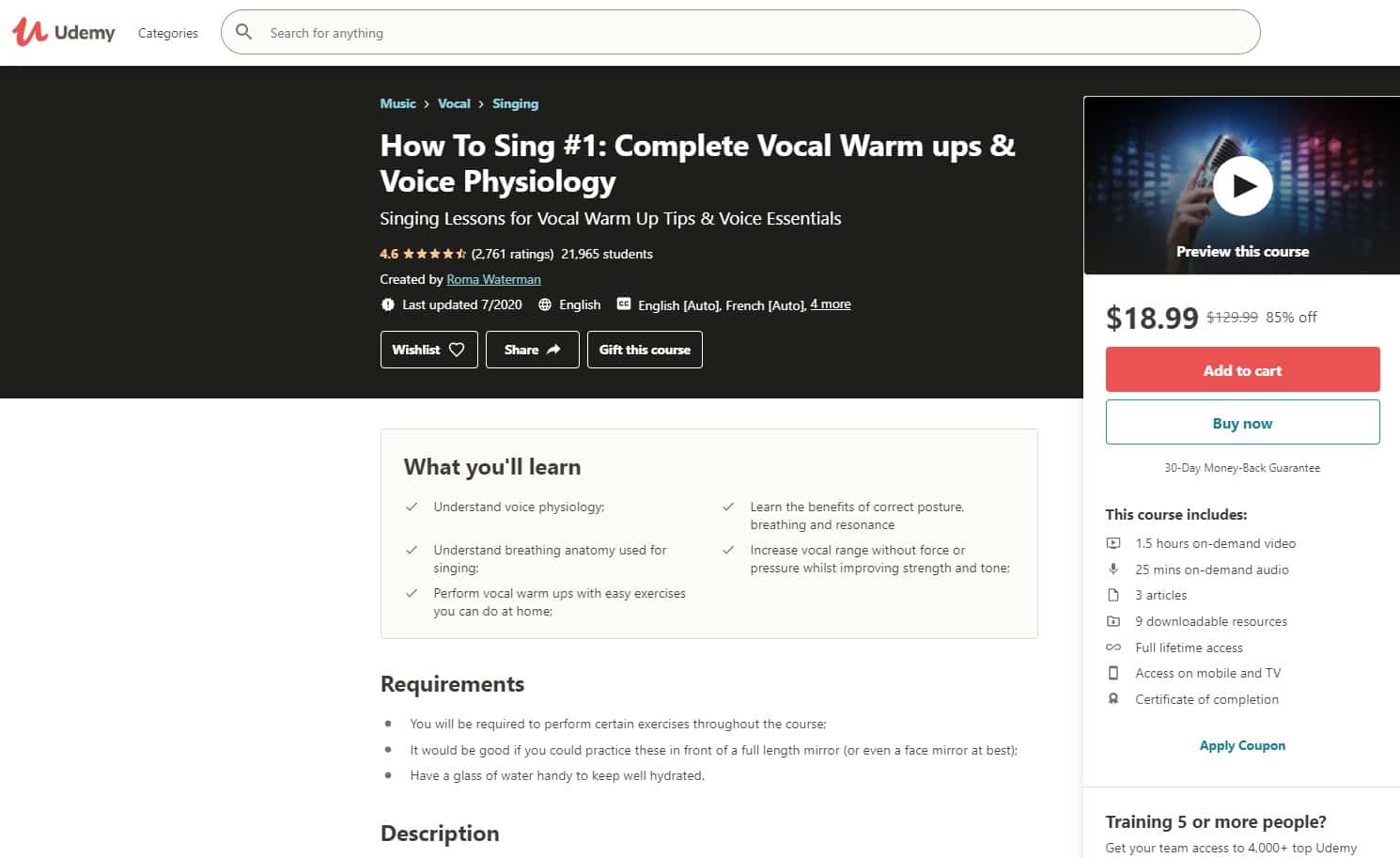 Udemy 2 Voice Lessons for Beginners