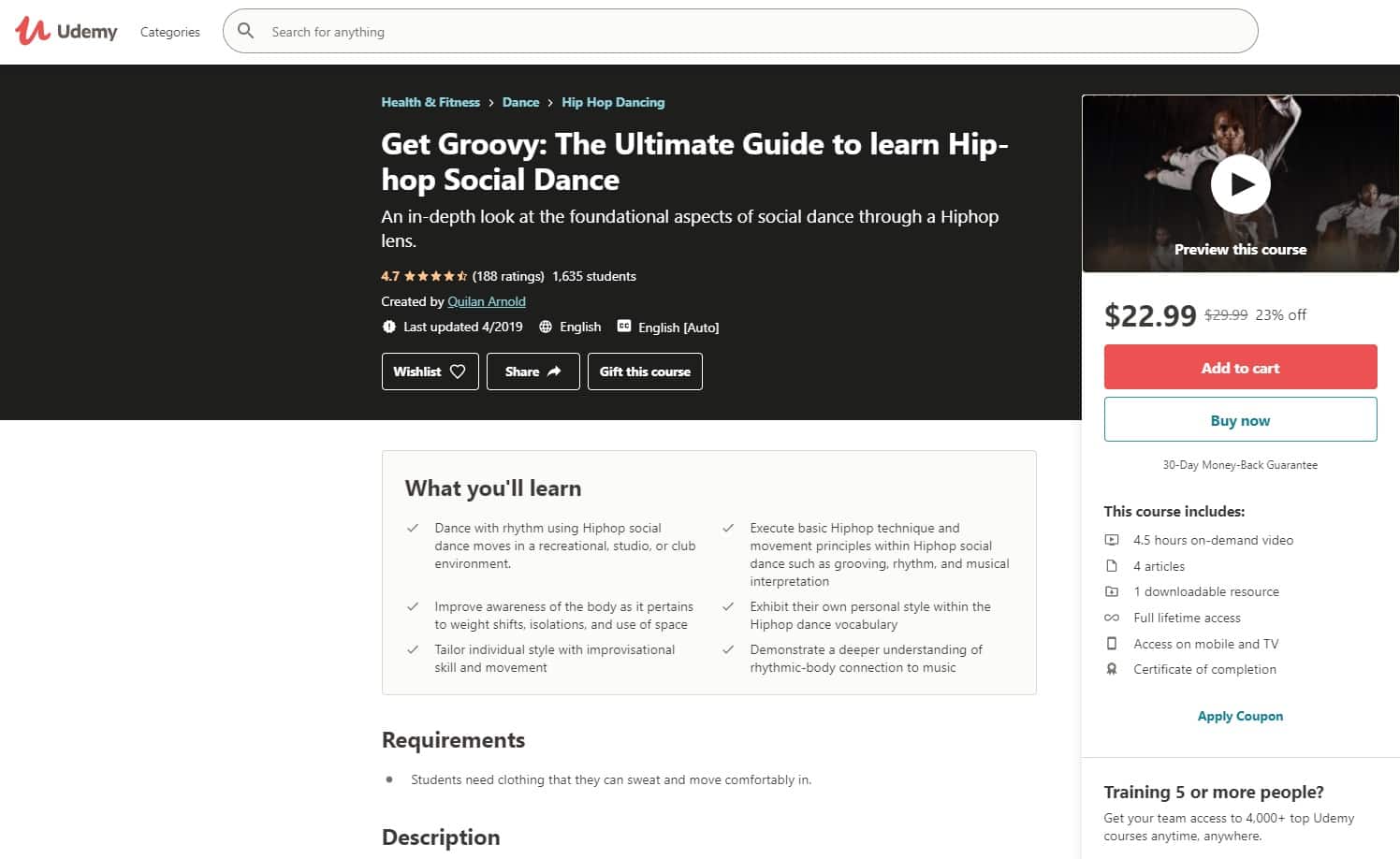 Udemy 3 Hip Hop Lessons for Beginners