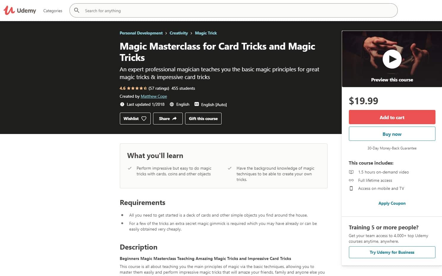 Udemy 3 Magic Lessons for Beginners