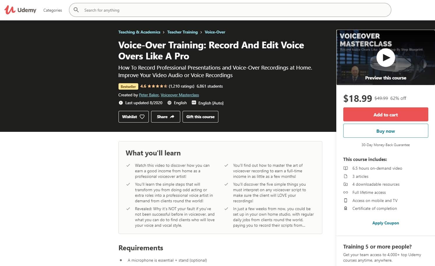 Udemy 3 Voice Lessons for Beginners
