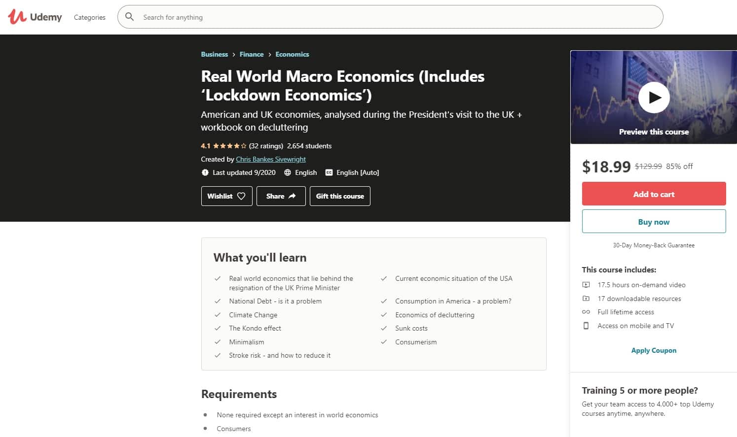 Udemy 4 Economics Lessons for Beginners