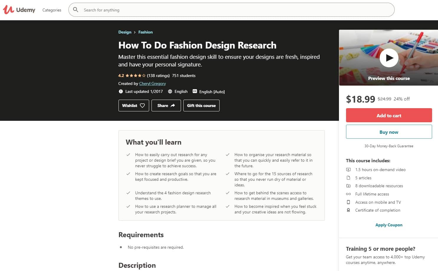 Udemy 4 Fashion Design Lessons for Beginners