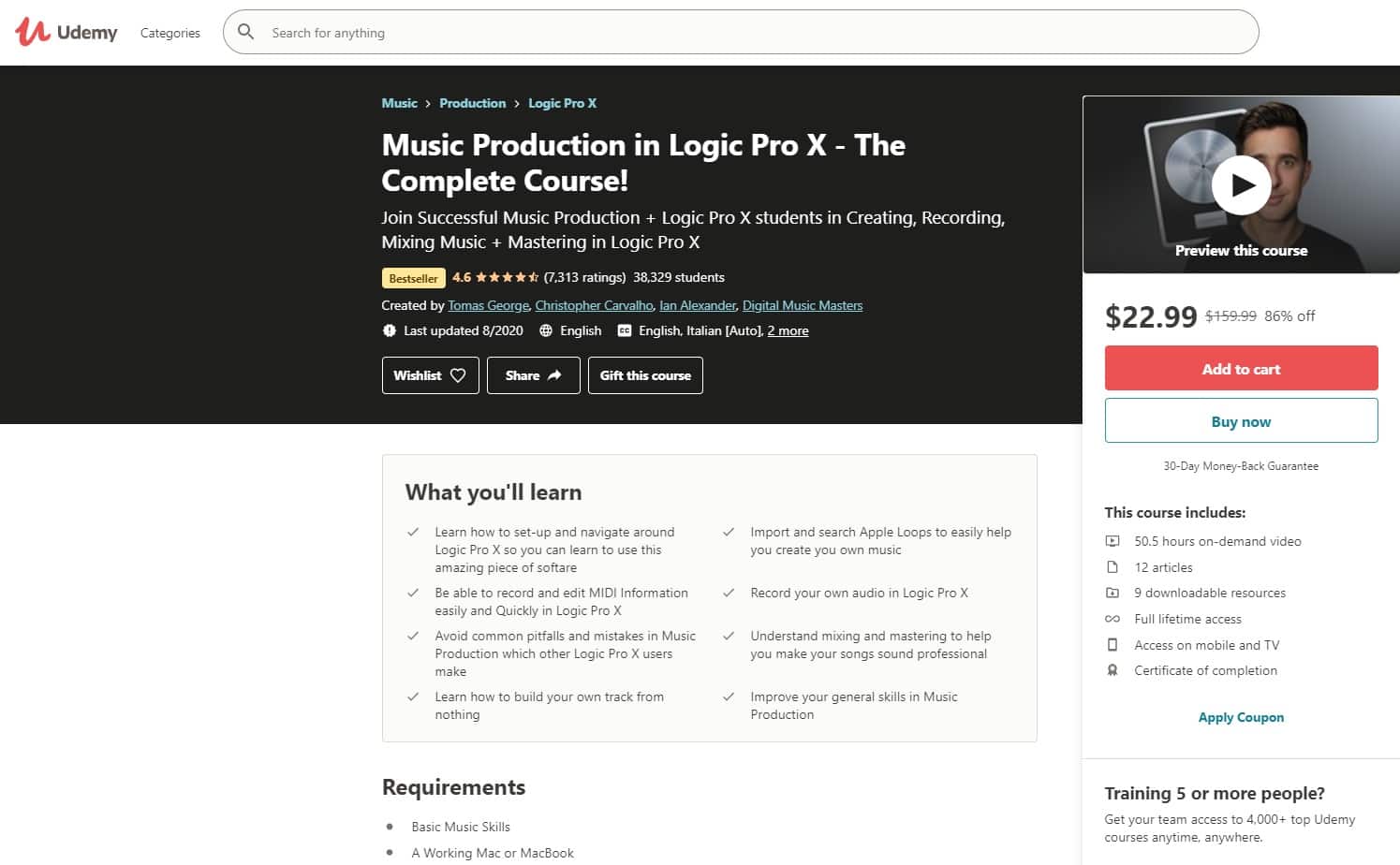 Udemy 4 Music Production Lessons for Beginners