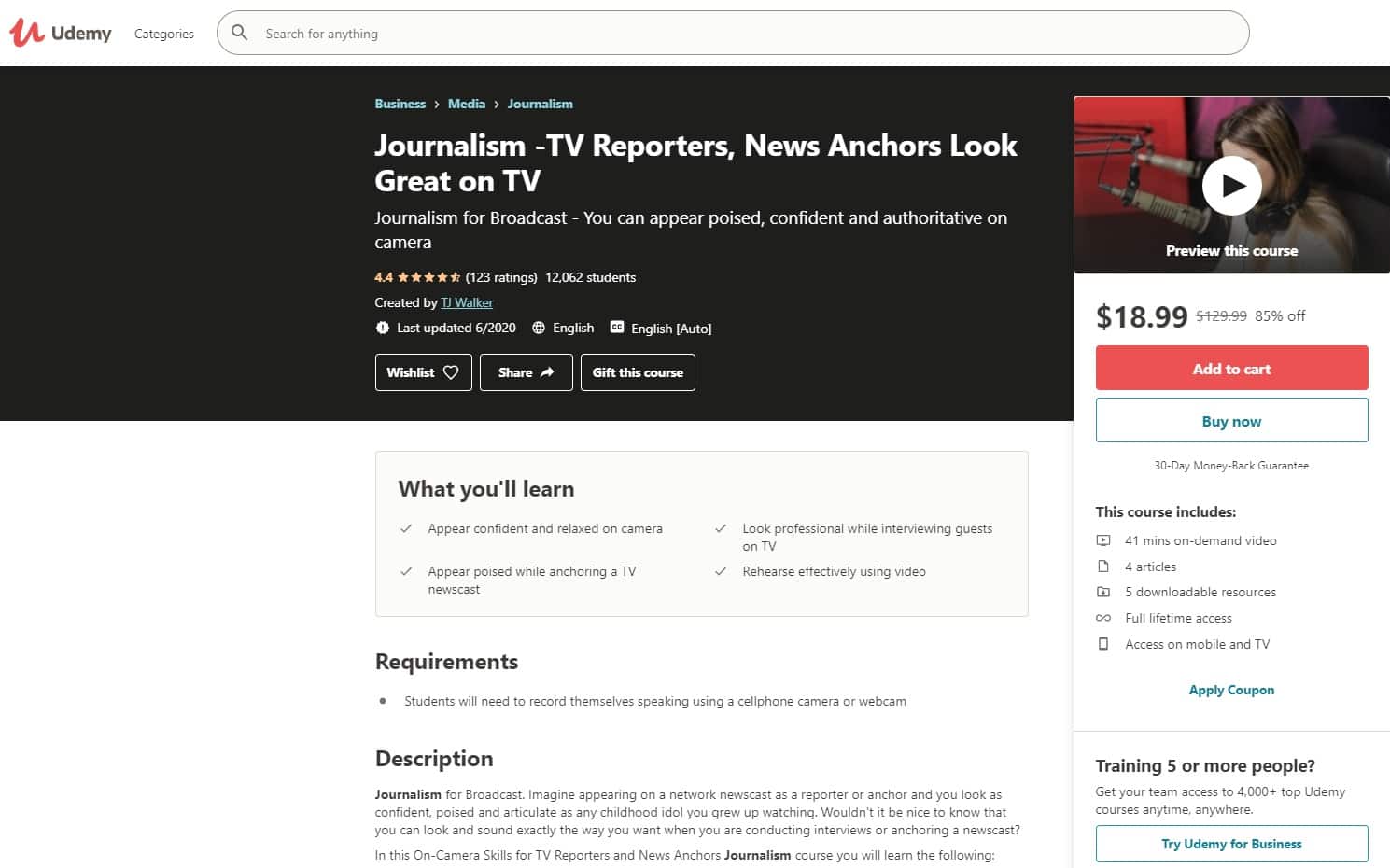 Udemy 5 Journalism Lessons for Beginners
