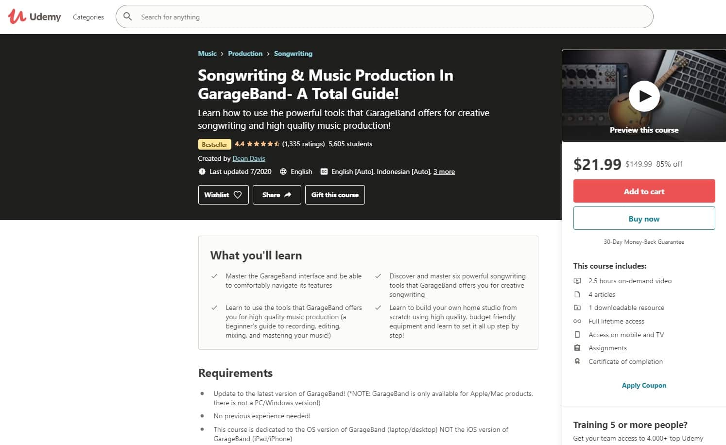 Udemy 6 Music Production Lessons for Beginners