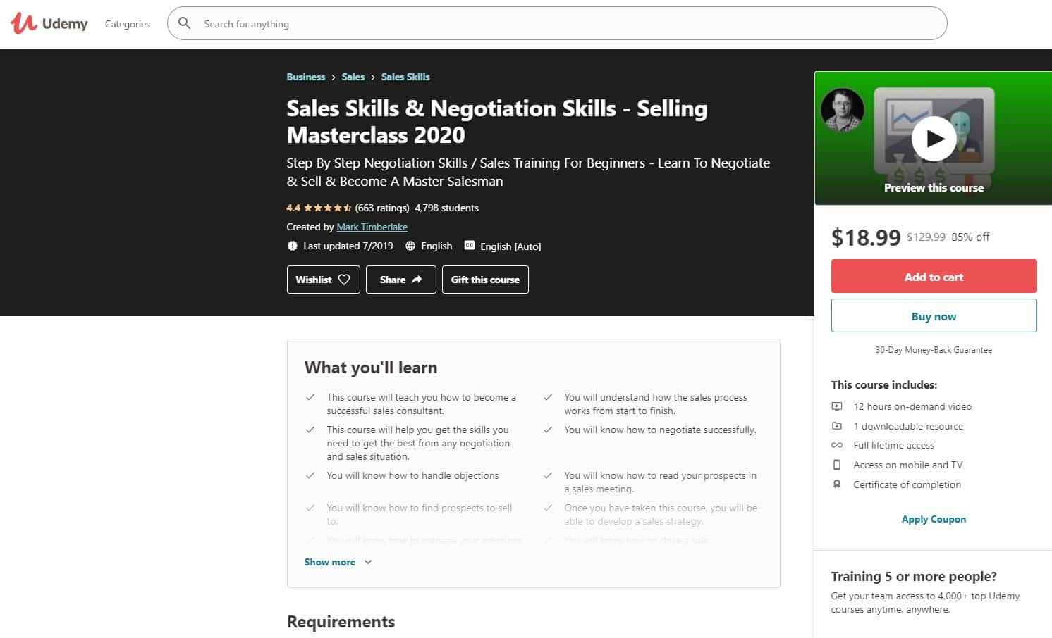 Udemy 6 Negotiation Lessons for Beginners