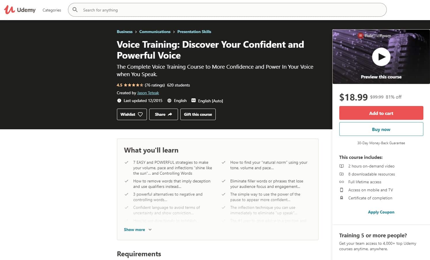 Udemy 7 Voice Lessons for Beginners