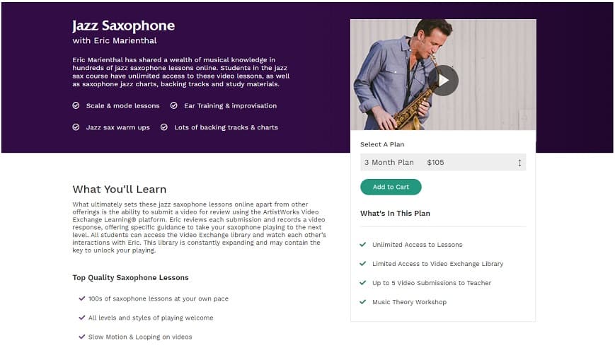 Jazz Saxophone with Eric Marienthal