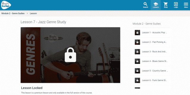 andyguitar learn jazz guitar lessons online