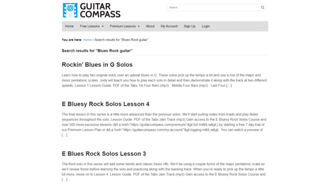 guitarcompass learn blues rock guitar lessons online