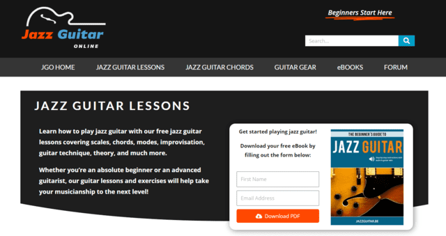 jazzguitaronline learn jazz guitar lessons online