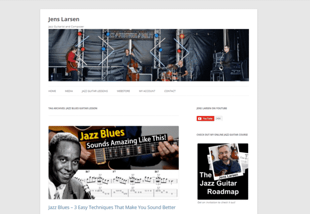 jenslarsen learn jazz blues guitar lessons online