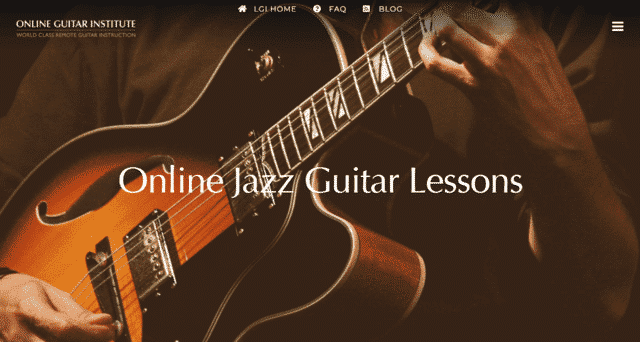 onlineguitarinstitute learn jazz guitar lessons online