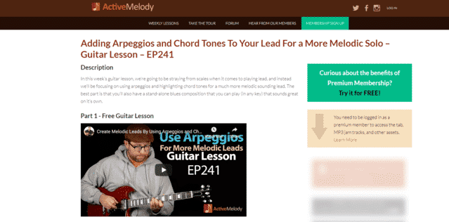 activemelody learn guitar arpeggios lessons online
