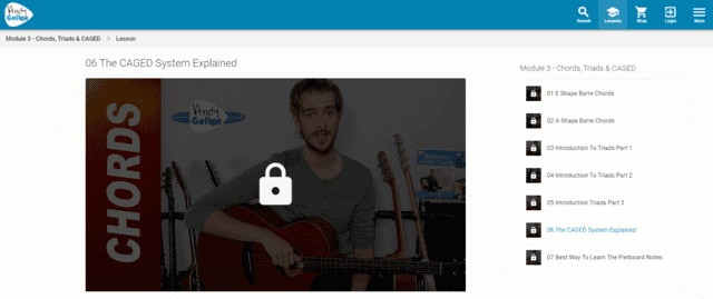 andyguitar learn caged guitar lessons online