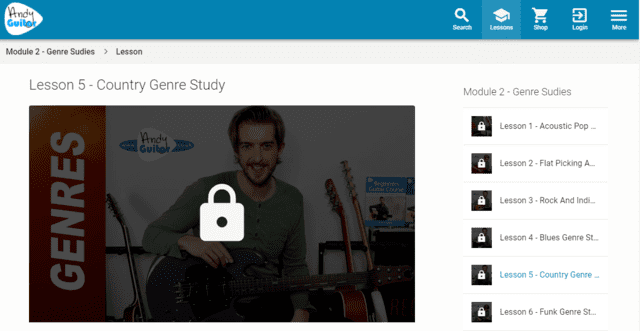 andyguitar learn country guitar lessons online