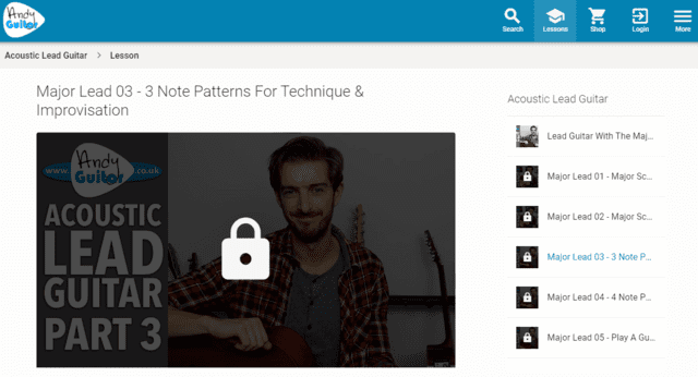 andyguitar learn guitar improvisation lessons online
