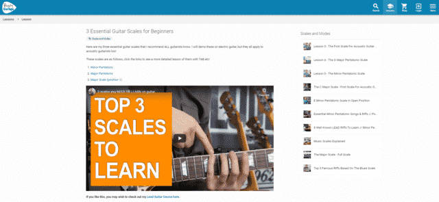 andyguitar learn guitar scale and modes lessons online