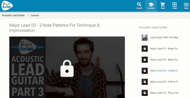 andyguitar learn guitar technique lessons online