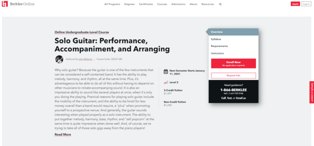 berklee learn guitar soloing lessons online