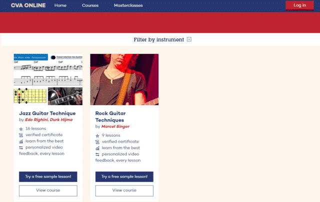 cvaonline learn guitar technique lessons online