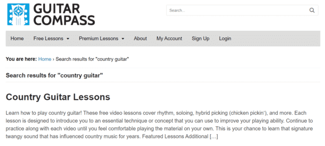 guitarcompass learn country guitar lessons online