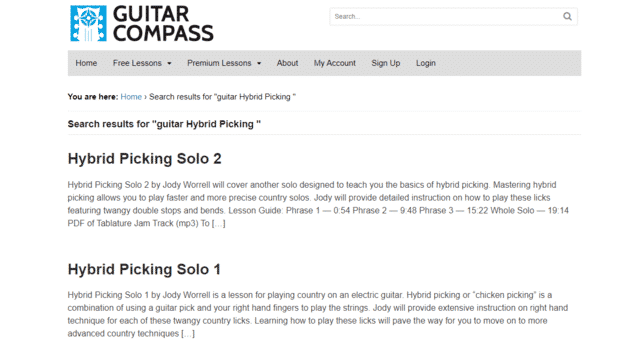 guitarcompass learn guitar hybrid picking lessons online