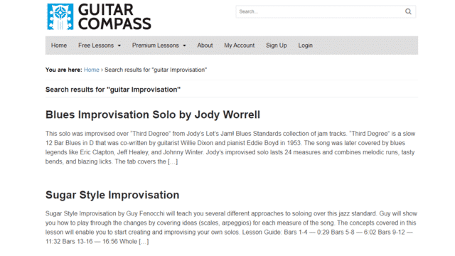 guitarcompass learn guitar improvisation lessons online