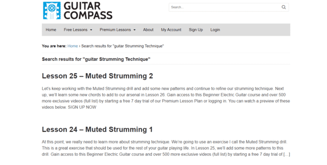 guitarcompass learn guitar strumming techniques lessons online