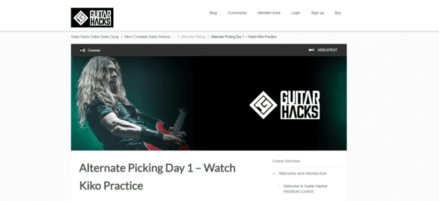 guitarhacks learn guitar alternate picking lessons online