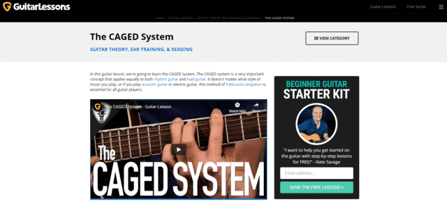 guitarlessons learn caged guitar lessons online