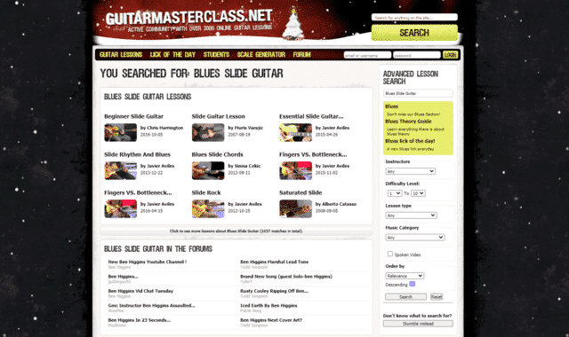 guitarmasterclass learn blues slide guitar lessons online